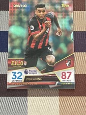 MATCH ATTAX ULTIMATE 2018/19 JOSHUA KING GREEN PARALLEL 086/100