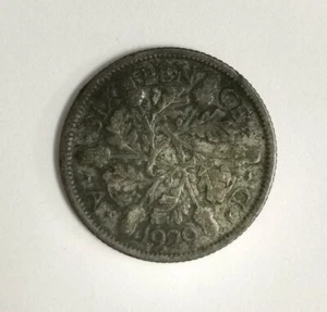 Mazuma *FC698 Great Britain 1929 Six Pence Silver Coin VF - Picture 1 of 2