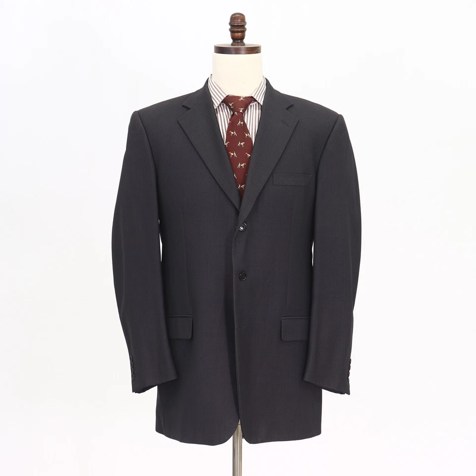 Barneys New York 42L серый Sport пальто Blazer куртка твердого 3B шерсти - Изображение 1 из 4