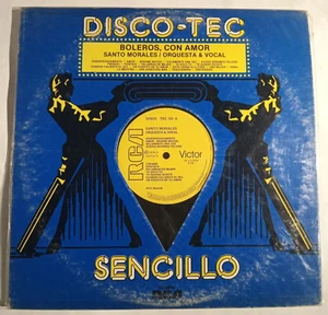 SANTO MORALES ORQUESTA & VOCAL - BOLEROS, CON AMOR - 1979 MEXICAN 12" SINGLE - Picture 1 of 3