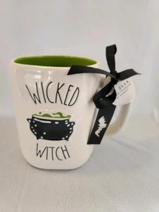 Rae Dunn Wicked Witch Cauldron Green Halloween Mug 2024. NWT - Picture 1 of 2