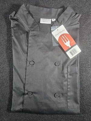 Chef Works XL Chef Shirt, "Utility Shirt", Or " Jack" In Black New With Tags - Image 1 of 4