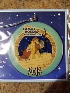 Brand NEW 2014 Disney Family Holiday Celebration Lion King Christmas Ornament 3" - Picture 1 of 3