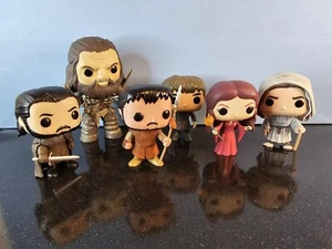 Funko Pop - Game of Thrones Bundle Lotto Lavoro 6 Pops - Wun Wun, Milisandre Bran Ottime Condizioni - Foto 1 di 24