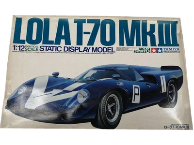 Tamiya 1/12 Lola T70 MkIII Big Scale Static Display Model Kit Vintage 12006 JPN - Immagine 1 di 4