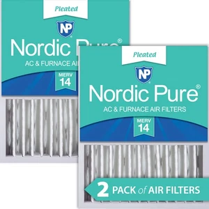 16x20x5 (4 3/8) Honeywell/Lennox Replacement MERV 14 Air Filters 2 Pack - Picture 1 of 7