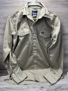 Tru Spec Tactical Jacket Mens Medium Beige Military Full Zip Ripstop Collared - Picture 1 of 9