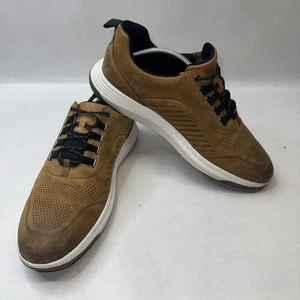 Johnston & Murphy Amherst GL1 Luxe Hybrid Men's Sz 10.5 Brown Leather Golf Shoes - Picture 1 of 7