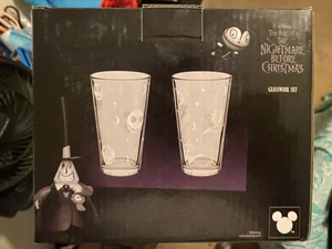 Disney Tim Burton The Nightmare Before Christmas Glaswaren 2er Set Gläser 16oz - Bild 1 von 4