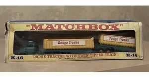 Matchbox Lesney Kingsize K16 Dodge Tractor With Twin Tippers - BOXED - Picture 1 of 7