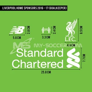 Liverpool FC Heimtorwart 2016-17 Sponsoren (PU-Material) - Bild 1 von 5