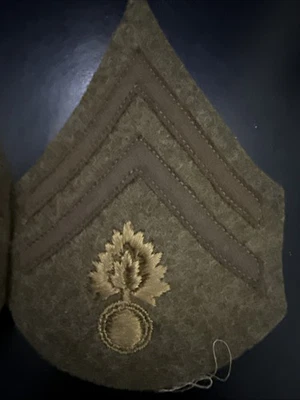 WW1 US Army Ordnance Ammo Corporal Specialist Patch Sleeve Rank Chevron - Image 1 of 4