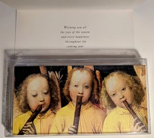 10 Vtg Angel Christmas Cards Kensington 3 Angels Flutes England Import 6.5x3.5 - Picture 1 of 9