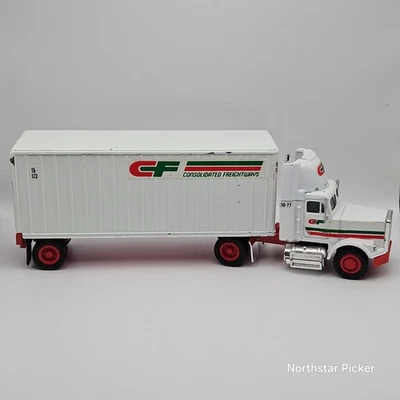 VTG CF CONSOLIDATED FREIGHTWAYS Tractor Trailer Doubles C8547 1:53 Die Cast #2 - Image 1 of 4