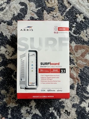 ARRIS SURFboard SB8200 Cable Modem DOCSIS 3.1 NEW IN BOX - Image 1 of 4