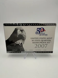 US Mint 2007 State Quarters Silver Proof Set OGP & COA - Picture 1 of 3