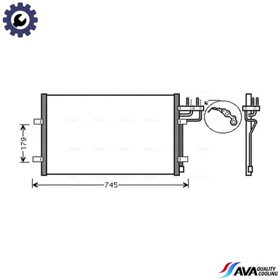 CONDENSER AIR CONDITIONING FDA5367 FOR FORD FOCUS/II/Van/C-MAX/Turnier/Station - Image 1 of 4
