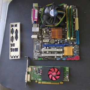 Asus P5KPL-AM EPU Intel Celeron E3300 2.5GHz LGA775 4GB DDR2 AMD HD 8490 GPU Lot - Picture 1 of 14
