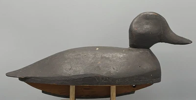 ANTIGUO KINGSTON, NY HUECO TALLADO **PINTURA ORIGINAL** PATO NEGRO Foto 1 de 4