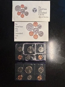 1992 U.S. mint uncirculated coin set - Picture 1 of 4