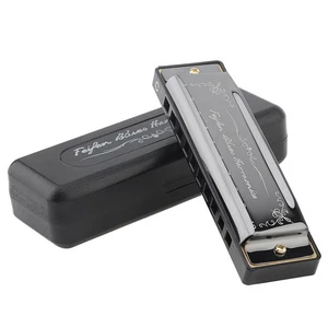 Blues Harmonica KeyC Mouth Organ Harp 10 Holes 20 Tunes for Beginner / Gift New - Picture 1 of 12