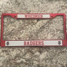 Wisconsin Badgers Metal License Plate Frame - Red by Rico Industries