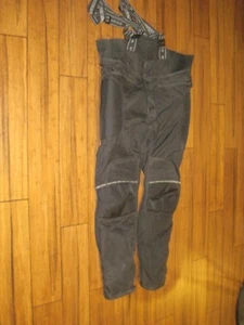 Frank Thomas Waterproof Textile Over Trousers Lined Motorbike Pants Suspender XL - Picture 1 of 9