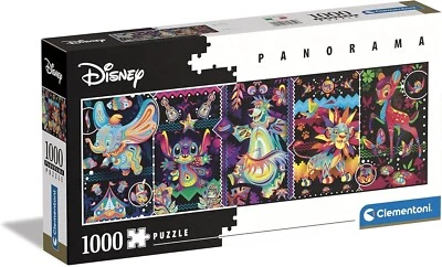 Puzzle Classici Disney 1000 Pezzi Linea Panorama 98x33 Clementoni - Immagine 1 di 4