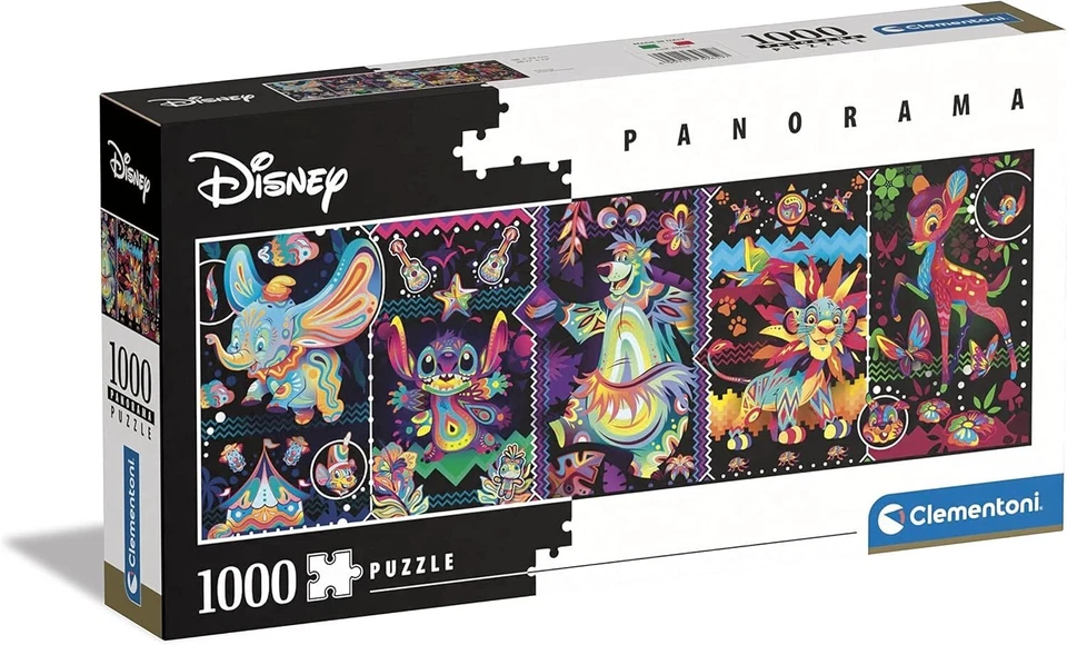 Puzzle Classici Disney 1000 Pezzi Linea Panorama 98x33 Clementoni - Immagine 1 di 4