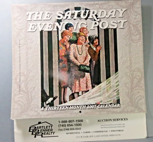 2007 Saturday Evening Post 13 Month Calendar Business Handouts - Picture 1 of 7