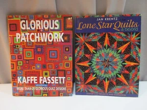 Lot of 2 quilting books Lone Star Quilts, Glorious Patchwork, Kaffe Fassett - Picture 1 of 1