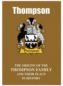 Thompson englischer Geschichtsheft mit Nachnamen mit historischen Fakten des Namens - Bild 1 von 2