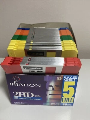 Discos IBM Imation 2HD IBM 22 colores 1,44 MB totalmente nuevos Foto 1 de 4