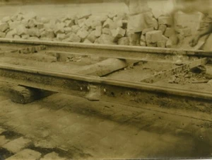 France Train tracks railways construction repairs? Old Photo 1905 - Picture 1 of 3