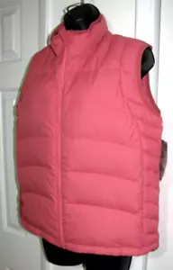 NWT Cabela's Premier Northern Goose Down Puffer Vest Women's Salmon-Pink Size M - Picture 1 of 14