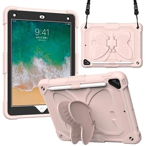 Kids Butterfly Stand Shockproof Case Cover For iPad 9th 8th 7th 6th 5th Gen Mini - Picture 1 of 56