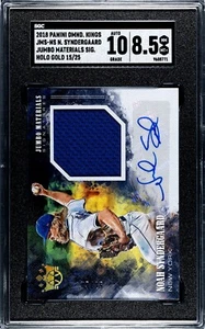 2018 Panini DK #JMS-NS Noah Syndergaard Holo Gold 15/25 SGC 8.5 / 10 Auto JMS - Picture 1 of 2