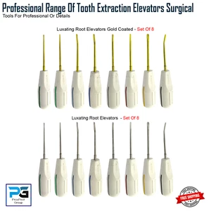 Surgical Tooth Extracting Luxation, Luxating Root Elevators Extraction Lab Tool - Picture 1 of 19