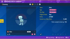 🌟6 IVs Shiny Mew | Pokemon Scharlachrot & Violett 🌟 - Bild 1 von 4