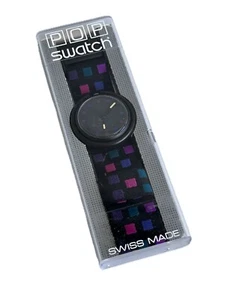 Swatch Pop 46,5mm Rubber Band 1992 Vintage Wristwatch (S-041) - Picture 1 of 6