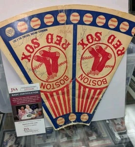 Tony Conigliaro Al Kaline Signed 1960s Red Sox Popcorn Holder JSA - Picture 1 of 7