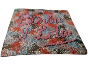 AUTÉNTICA Bufanda Grande Mosaico Vintage Bimba Y Lola Firma 46"/ 116 cm - Imagen 1 de 8
