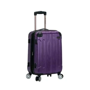 20 in. Purple Lightweight Hardside Expandable Carry-on Spinner Wheels Luggage - Picture 1 of 5