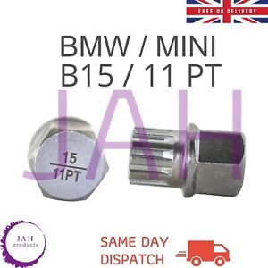 LOCKING WHEEL NUT SECURITY KEY B15 / 11PT SPLINE RIBS FOR BMW MINI