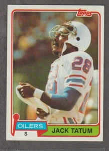 1981 Topps Jack Tatum Oilers #8 #9016 - Bild 1 von 1
