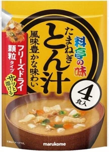 Japanese Freeze Dried Pork Miso Soup Onion Prepared Instant Food Marukome 40g - Picture 1 of 38