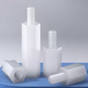 Tornillos espaciadores hexagonales de nailon blanco macho - hembra nailon66 m2,5 m3 m4 - Imagen 1 de 7