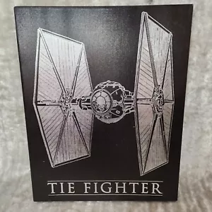 Star wars Tie Fighter Canvas Picture 20X16 Black Silver - Picture 1 of 7
