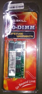 1GB S0DIMM DDR-400 PC3200 Arbeitsspeicher RAM G.Skill F1-3200CL3S-1GBSA - Bild 1 von 2