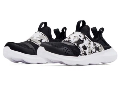 New Under Armour Little Boys BPS Runplay Camo Running Shoes Size 10.5 K Black - Image 1 of 4